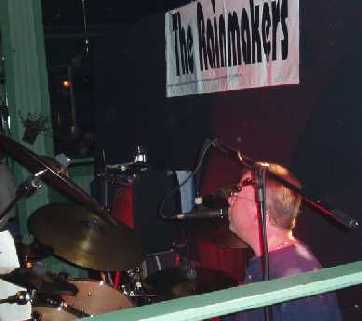 Davie on drums